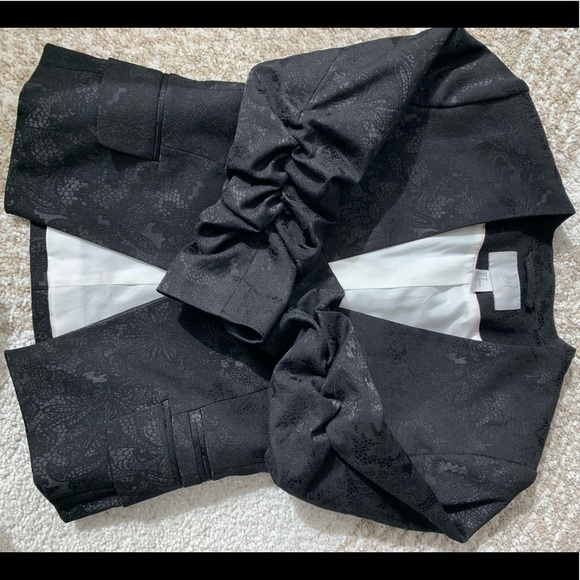 Chic black patterned blazer - Picture 6 of 6